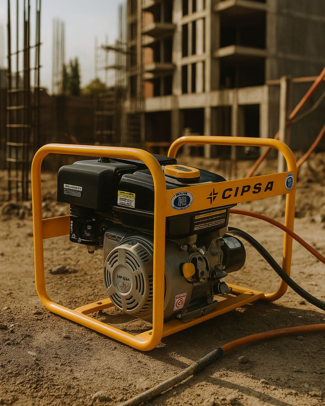 Vibrador Profesional para Concreto con Chicote – Cipsa, Potencia y Precisión